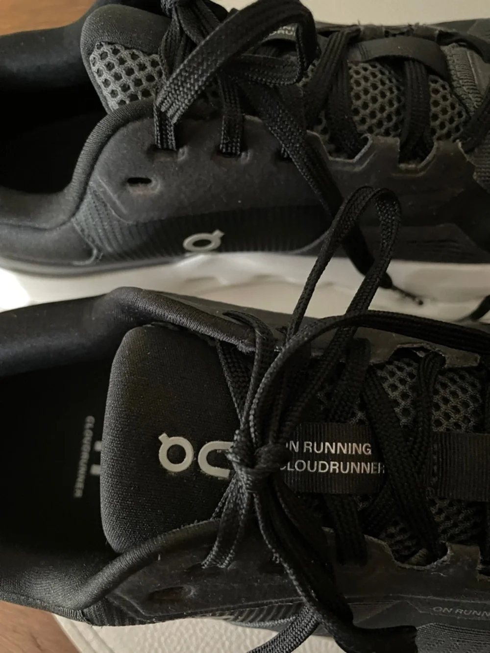 On Cloud - CloudRunner- Black, White and Charcoal Gray Women's Athletic Shoes - Picture 2 of 10
